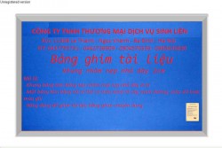 Bảng ghim khung nhôm nẹp nhỏ KT: 80x120cm