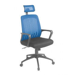 Ghế xoay lưng lưới văn phòng có đệ đầu, tay nhựa, chân sao hợp kim của nội thất 190 GX401B-HK (S5)