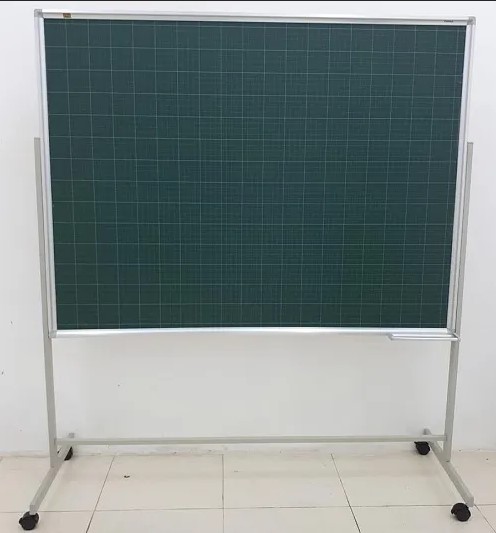 Bảng từ xanh có chân di động kẻ ô ly/kẻ ô mờ viết phấn giá rẻ cho giáo viên và lớp học