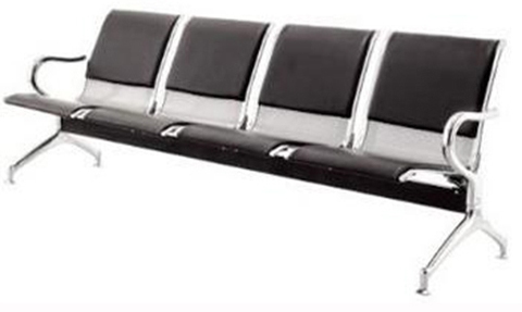 Ghế băng chờ nội thất 190 loại 4 chỗ ngồi khung sắt, đệm tựa bọc da PVC GC01MD-4