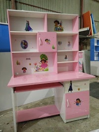 Bàn học liền giá sách cho bé bằng nhựa BGN10 