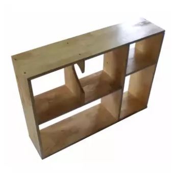 Kệ sách gỗ tự nhiên rộng 80cm treo tường KTT02