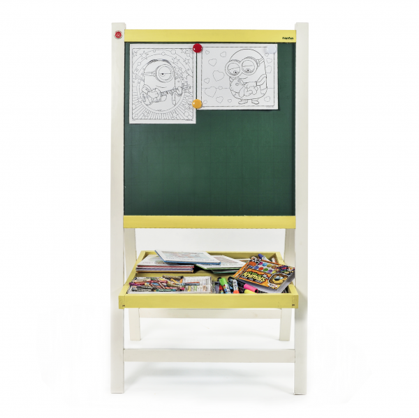Bảng vẽ sáng tạo 2 mặt Little Picasso Size L 60x100cm cho bé học tập
