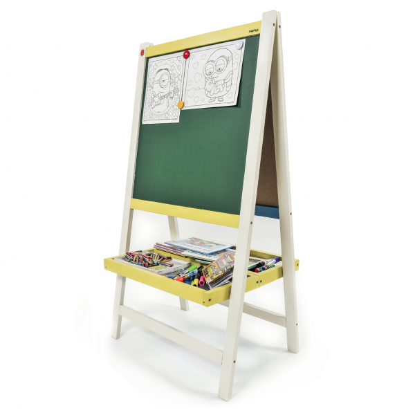 Bảng vẽ sáng tạo 2 mặt Little Picasso Size L 60x100cm cho bé học tập