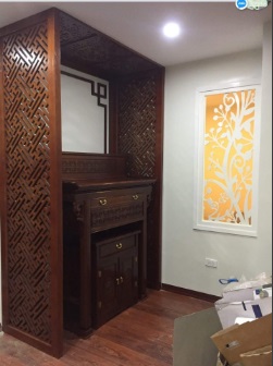 Bàn thờ cho nhà chung cư rộng 127cm BTH48