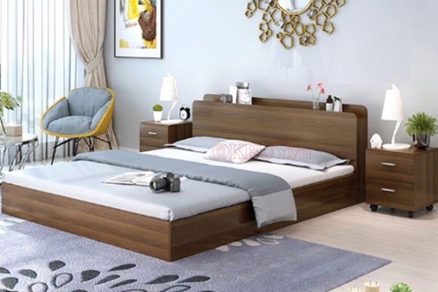 Giường ngủ gỗ công nghiệp hiện đại giá rẻ GCN21