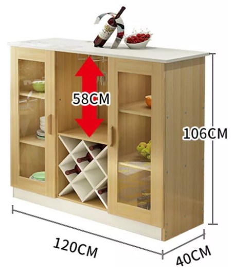 Tủ gỗ đứng đựng rượu gia đình TR20