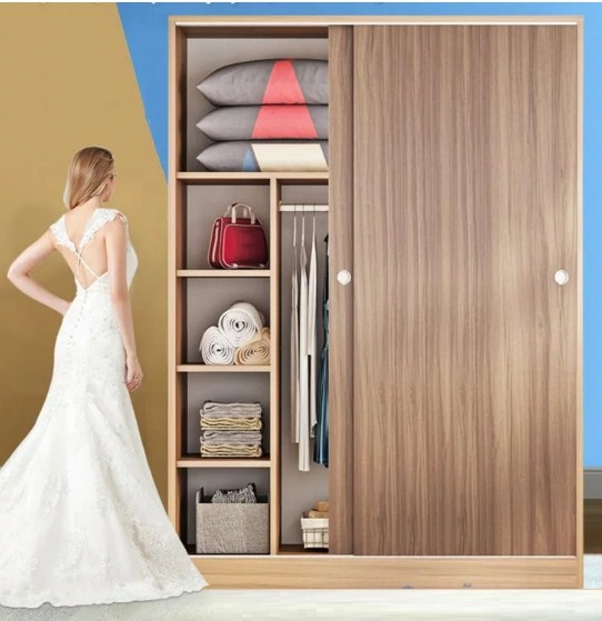Mẫu tủ đựng quần gỗ công nghiệp cửa lùa TQA33