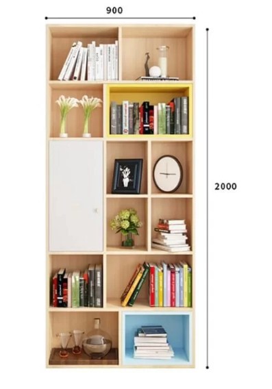 Kệ sách gỗ đứng hiện đại đẹp KSG90