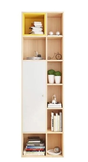 Tủ kệ sách gỗ đứng rộng 60cm nhiều ngăn để hồ sơ tài liệu KSG90