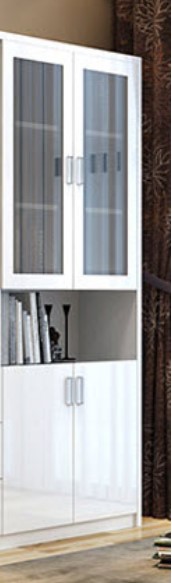 Tủ hồ sơ tài liệu gỗ cánh kính mở KSG112