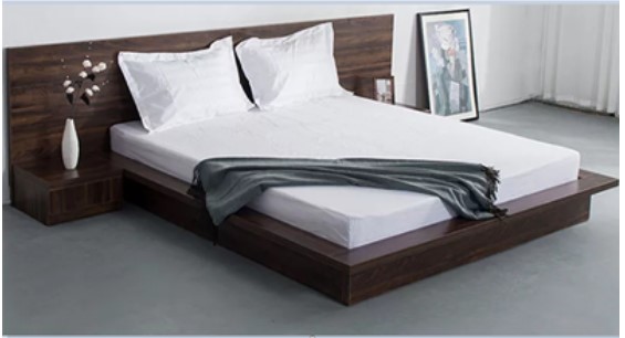 Giường ngủ bệt rộng 1m6 dài 2 mét kiểu nhật GCN44