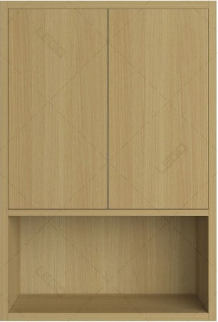 Tủ kệ gỗ để sách 2 khoang 60cmx90cm treo tường  KTT39