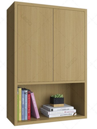 Tủ kệ gỗ để sách 2 khoang 60cmx90cm treo tường  KTT39
