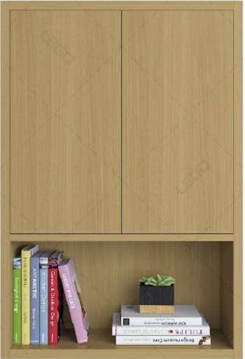 Tủ kệ gỗ để sách 2 khoang 60cmx90cm treo tường  KTT39
