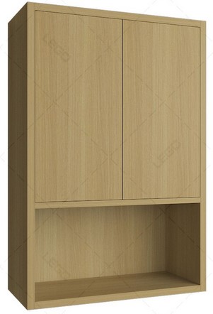 Tủ kệ gỗ để sách 2 khoang 60cmx90cm treo tường  KTT39