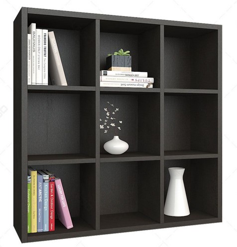 Kệ gỗ vuông 90x90(cm) để sách treo tường KTT48