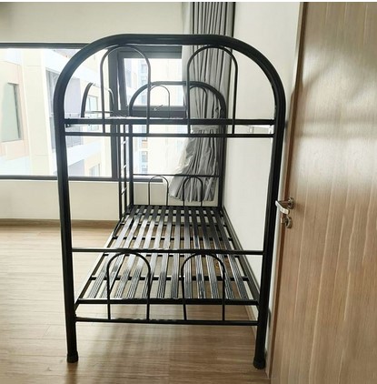 Giường tầng sắt cao cấp chân trụ sắt tròn GS2T21