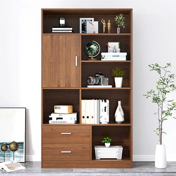 Tủ kệ sách gỗ công nghiệp trang trí hiện đại rộng 80cm GKG20