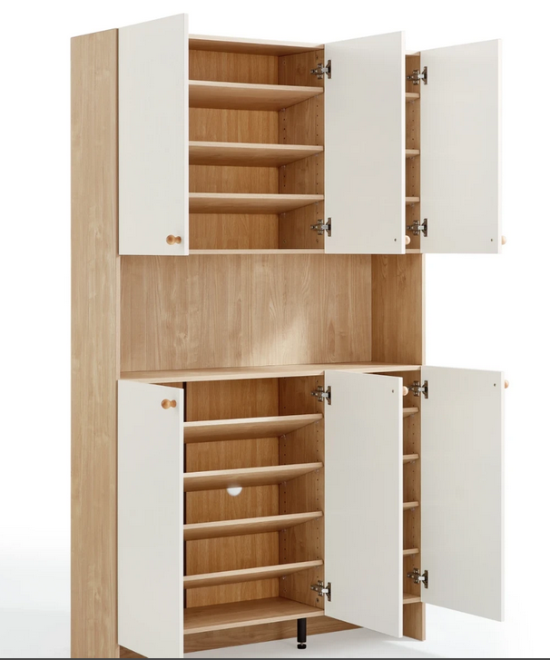 Kệ tủ gỗ giày dép kiêm vách ngăn phòng kháchTUGIAY05