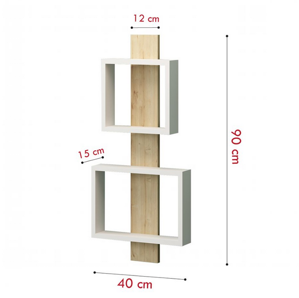 Giá kệ gỗ treo tường đẹp mắt trang trí KGT23 