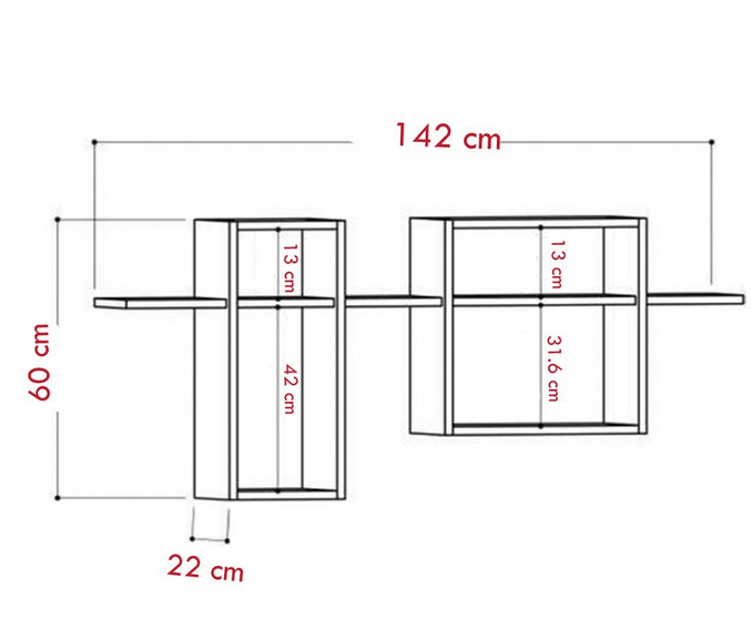 Giá kệ gỗ treo tường tự làm để sách trang trí đẹp mắt KGT34