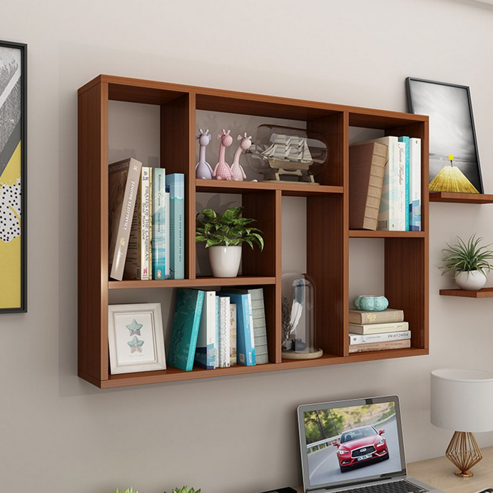 Giá kệ sách treo tường cho học sinh bằng gỗ đẹp mắt KGT37