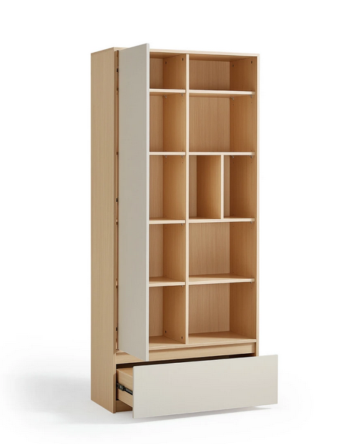 Tủ kệ sách gỗ giá rẻ có ngăn kéo trang trí cho học sinh KGĐ28