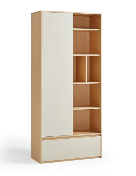Tủ kệ sách gỗ giá rẻ có ngăn kéo trang trí cho học sinh KGĐ28