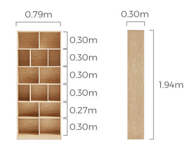 Mẫu kệ tủ gỗ đựng sách và đồ dùng trang trí cho học sinh sinh viên giá rẻ KGĐ30