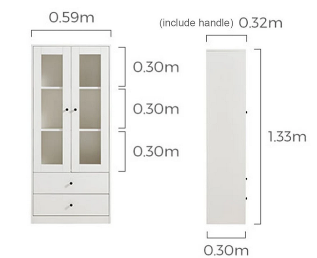 Tủ sách hồ sơ để đồ bằng gỗ công nghiệp MDF chất lượng cao KGĐ36