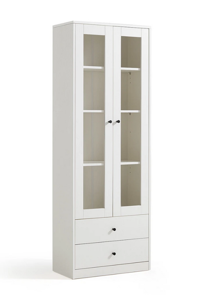 Tủ kệ sách gỗ cho học sinh cánh kính mở KGĐ37