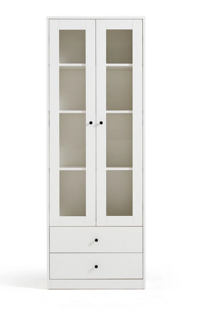 Tủ kệ sách gỗ cho học sinh cánh kính mở KGĐ37