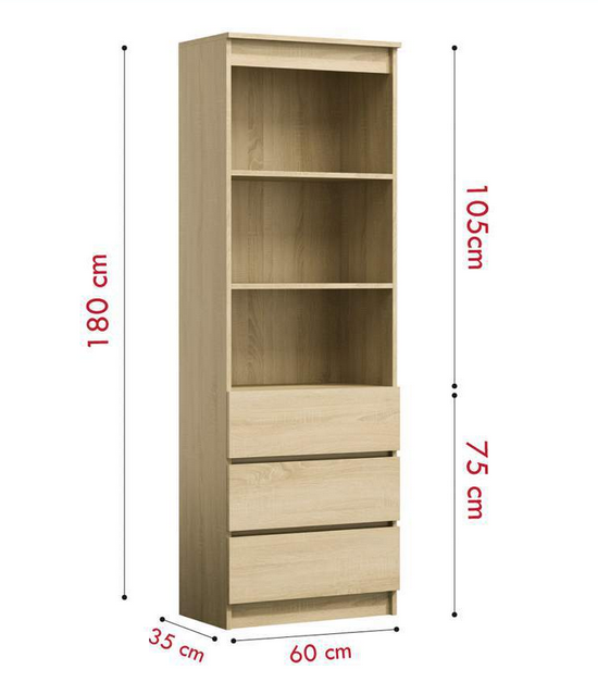 Tủ kệ sách hồ sơ bằng gỗ nhiều ngăn kéo giá rẻ KGĐ46