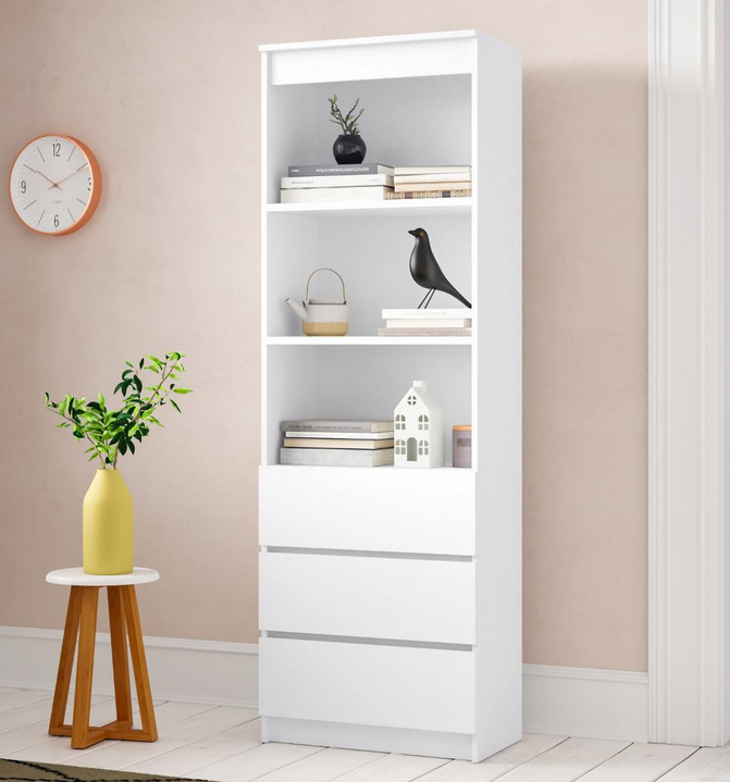 Tủ kệ sách hồ sơ bằng gỗ nhiều ngăn kéo giá rẻ KGĐ46