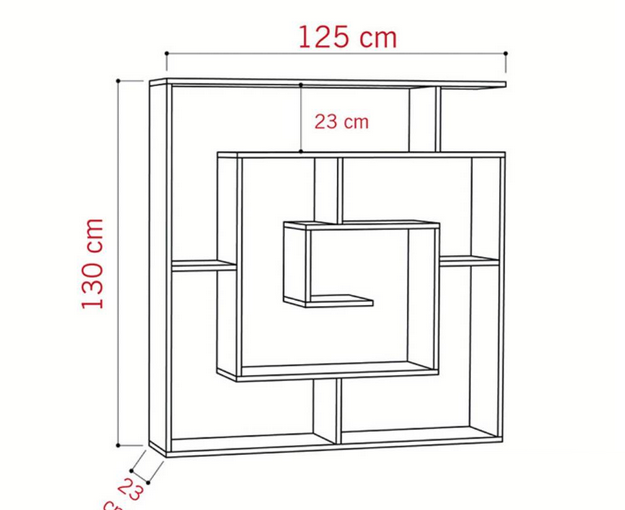 Giá kệ đứng để sách trang trí phòng khách đẹp mắt KGĐ55