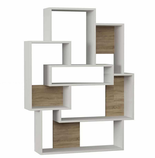 Giá kệ gỗ để sách trang trí phòng khách đẹp hiện đại KGĐ56