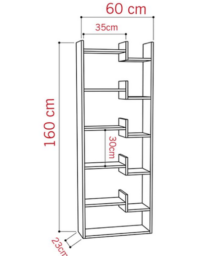 Mẫu giá kệ để sách đứng đẹp giá rẻ, kệ gỗ trang trí phòng khách sang trọng hiện đại KGĐ68