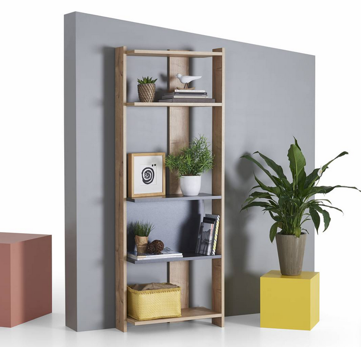 Giá kệ sách 4 tầng bằng gỗ công nghiệp để sàn thiết kế tiện dụng KGĐ73