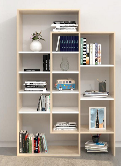 Kệ giá đứng để sách gỗ công nghiệp nhiều ngăn cho học sinh KGĐ81