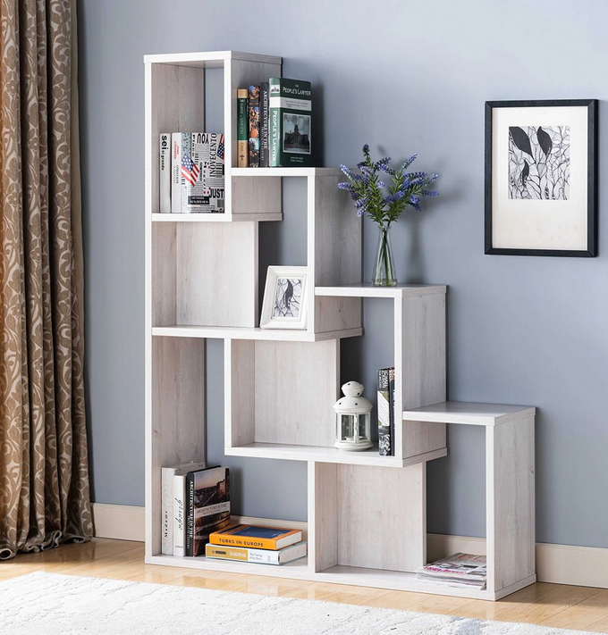 Kệ giá để sách trang trí gỗ công nghiệp đẹp hình bậc thang KGĐ92