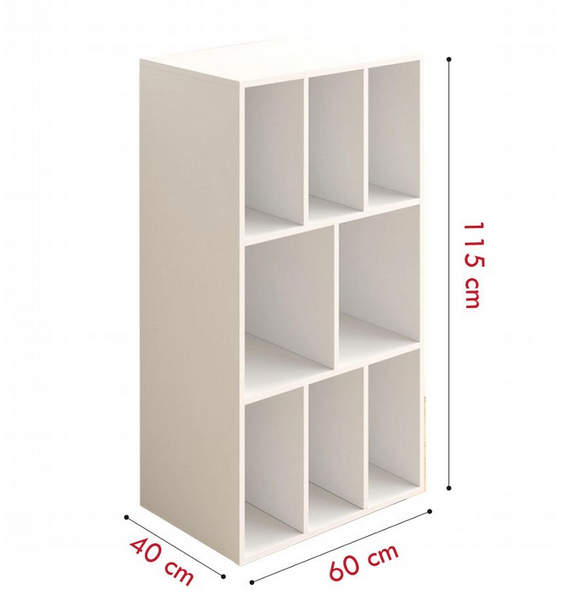 Kệ giá sách gỗ để đồ trang trí phòng khách đơn giản giá rẻ KGĐ95