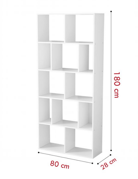 Kệ giá gỗ 5 tầng rộng 80cm để sách hồ sơ tài liệu văn phòng KGĐ98