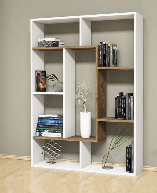 Kệ giá sách gỗ đứng để đồ trang trí phòng khách giá rẻ KGĐ100