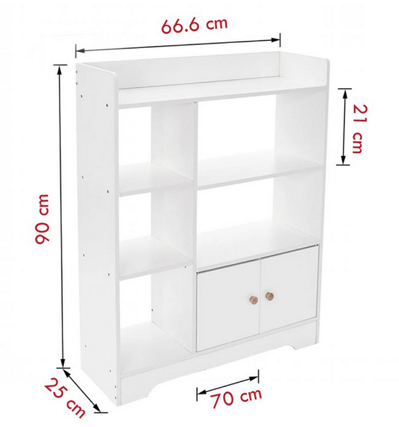 Tủ kệ gỗ nhỏ gọn để sách giá rẻ cho học sinh sinh viên KGĐ101