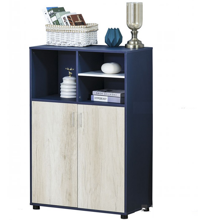 Tủ kệ gỗ nhỏ 2 cánh mở để sách giá rẻ KGĐ104