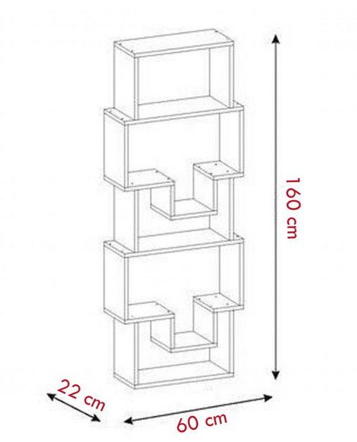 Giá kệ sách gỗ đứng 5 tầng cho bé KGĐ111