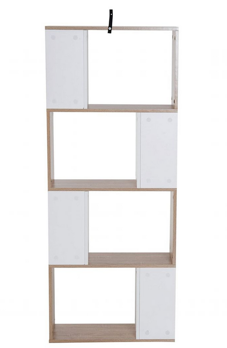 Giá kệ đỡ sách trang trí hình dích dắc đẹp 4 tầng bằng gỗ công nghiệp KGĐ112
