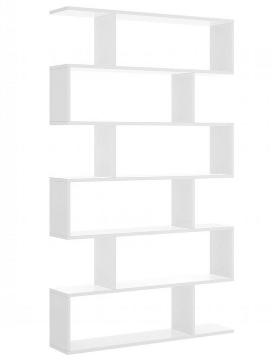Kệ giá sách trang trí phòng khách đẹp bằng gỗ 6 tầng rộng 100cm KGĐ115