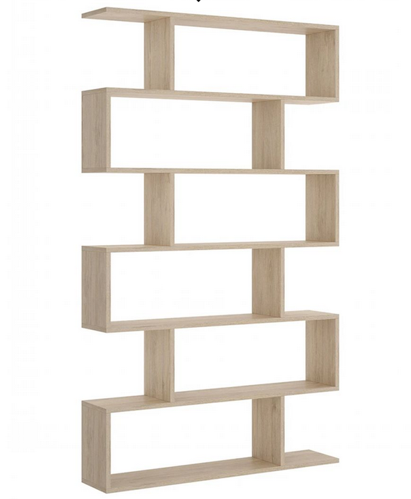 Kệ giá sách trang trí phòng khách đẹp bằng gỗ 6 tầng rộng 100cm KGĐ115